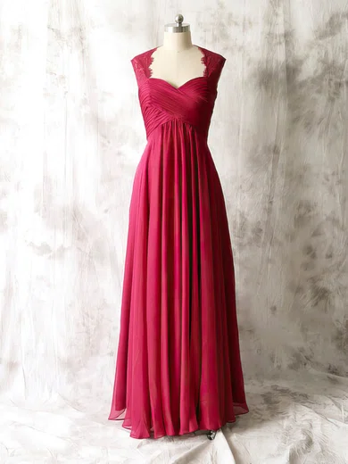 Chiffon Lace with Ruffles A-line Floor-length Affordable Mother of the Bride Dress #01021604