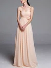 Beautiful Pearl Pink Chiffon with Flower(s) Sweetheart Empire Bridesmaid Dresses #01012487