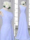 Lavender Chiffon Ruffles One Shoulder Sheath/Column 2016 Bridesmaid Dress #01012522