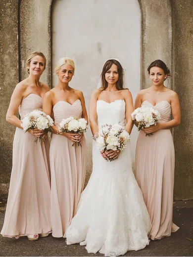 New Style Chiffon Pleats Empire Sweetheart Bridesmaid Dresses #01012577