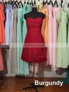 Classic Sweetheart Watermelon Chiffon Ruffles Knee-length Bridesmaid Dress #01012179