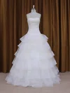 Ball Gown Sweetheart Tulle Floor-length Wedding Dresses With Appliques Lace #Milly00021980