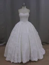 Ball Gown Sweetheart Lace Court Train Wedding Dresses With Beading #Milly00022096