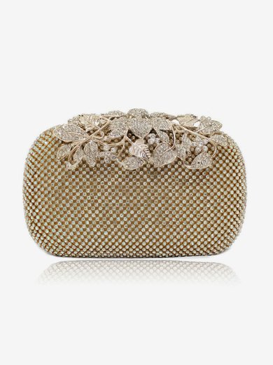 Silver Crystal/ Rhinestone Wedding Flower Handbags #Milly03160003