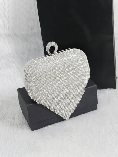 Silver Crystal/ Rhinestone Wedding Crystal/ Rhinestone Handbags #Milly03160004