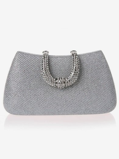 Black PU Ceremony&Party Crystal/ Rhinestone Handbags #Milly03160010