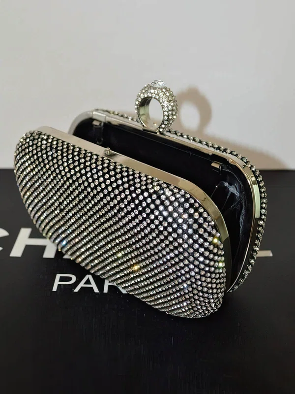 Silver Crystal/ Rhinestone Wedding Rhinestone Handbags #Milly03160012