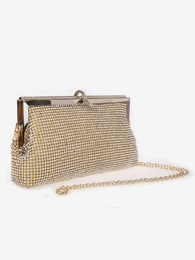 Gold Crystal/ Rhinestone Wedding Crystal/ Rhinestone Handbags #Milly03160013