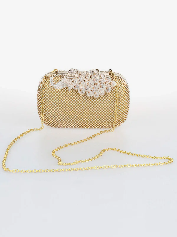 Silver Rhinestone Ceremony&Party Crystal/ Rhinestone Handbags #Milly03160017