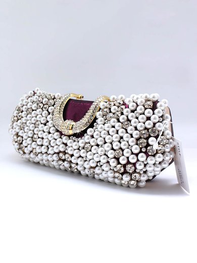 Black Pearl Wedding Rhinestone Handbags #Milly03160030