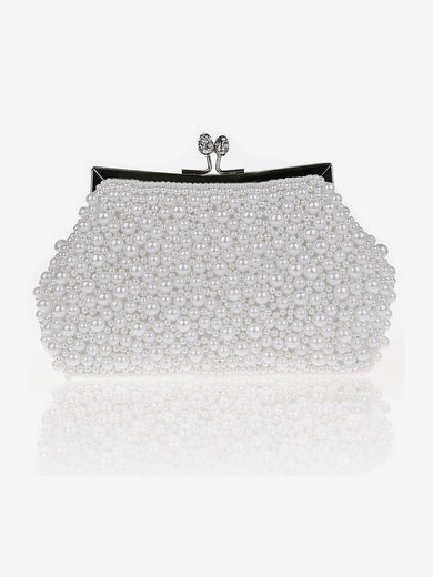 Black Imitation Pearl Wedding Imitation Pearl Handbags #Milly03160032