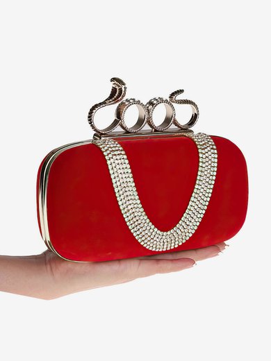 Black Velvet Ceremony&Party Crystal/ Rhinestone Handbags #Milly03160041