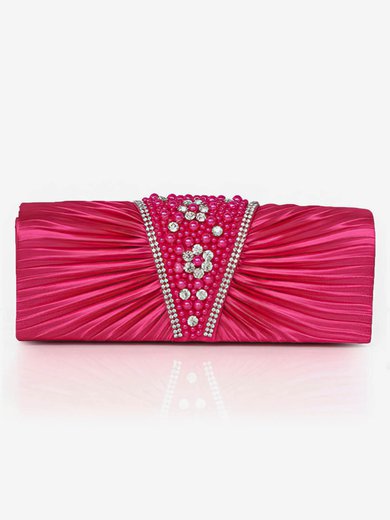 Black Silk Wedding Crystal/ Rhinestone Handbags #Milly03160048