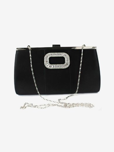 Black Silk Ceremony&Party Crystal/ Rhinestone Handbags #Milly03160050