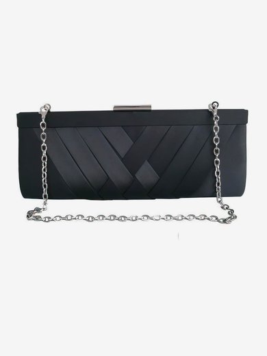 Black Silk Casual&Shopping Metal Handbags #Milly03160065