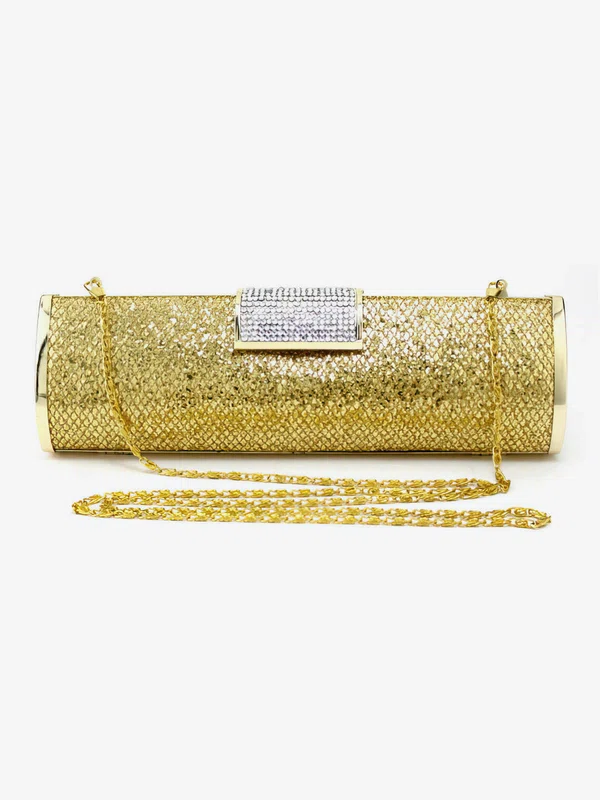 Gold Metal Office&Career Crystal/ Rhinestone Handbags #Milly03160075
