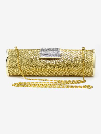 Gold Metal Office&Career Crystal/ Rhinestone Handbags #Milly03160075