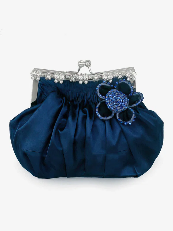 Black Silk Ceremony&Party Flower Handbags #Milly03160078