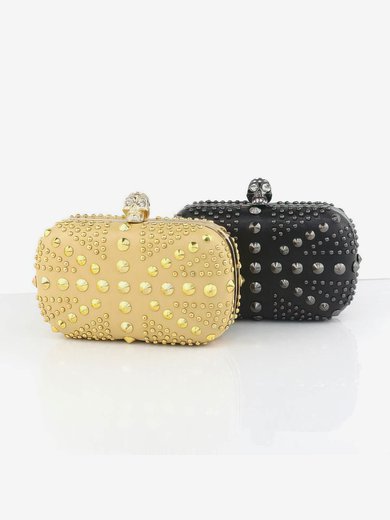 Black Silk Wedding Crystal/ Rhinestone Handbags #Milly03160081