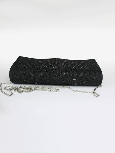Black Silk Wedding Crystal/ Rhinestone Handbags #Milly03160108