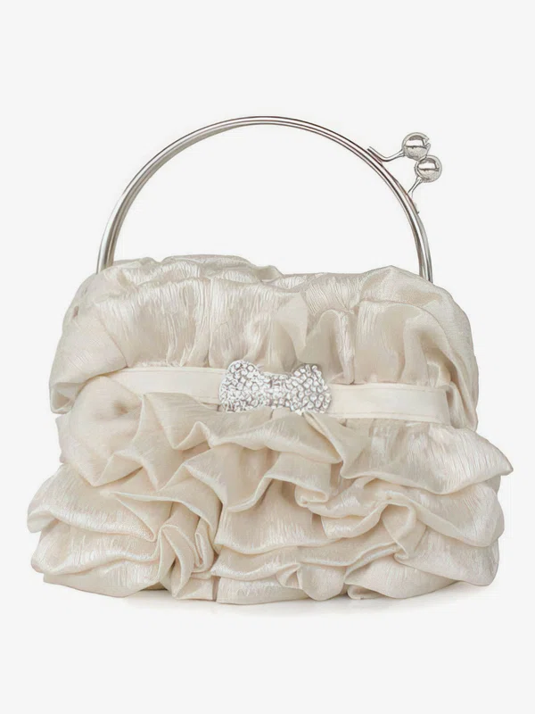 Black Silk Wedding Crystal/ Rhinestone Handbags #Milly03160110