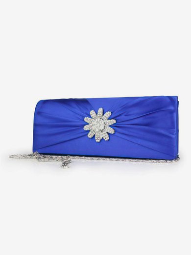 Silver Silk Wedding Crystal/ Rhinestone Handbags #Milly03160111