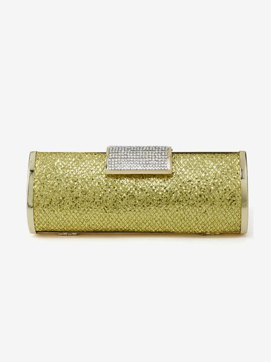 Gold Sparkling Glitter Wedding Crystal/ Rhinestone Handbags #Milly03160116