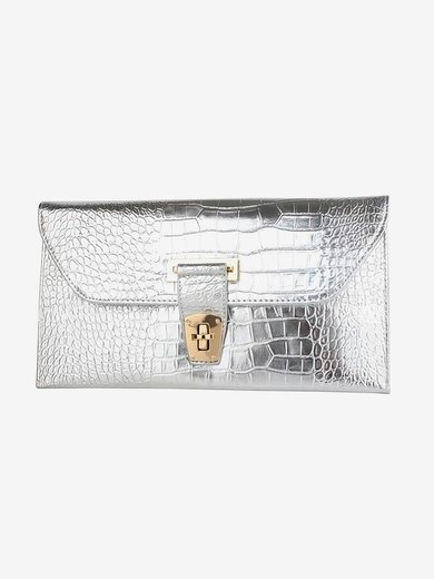 Silver PU Wedding Metal Handbags #Milly03160117