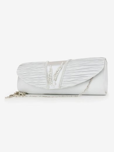 Silver Silk Wedding Crystal/ Rhinestone Handbags #Milly03160118