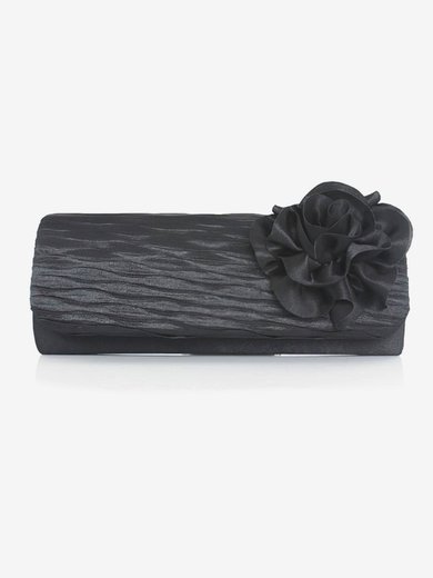 Black Silk Wedding Flower Handbags #Milly03160120