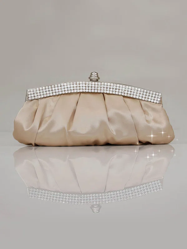 Red Silk Wedding Crystal/ Rhinestone Handbags #Milly03160124