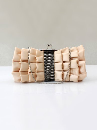 Black Silk Wedding Crystal/ Rhinestone Handbags #Milly03160130