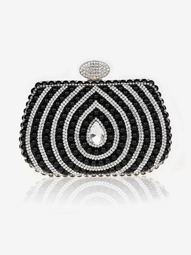 Black Pearl Wedding Crystal/ Rhinestone Handbags #Milly03160169