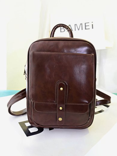 Black PU Casual & Shopping Rivet Handbags #Milly03160148