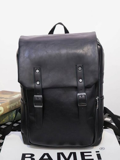 Black PU Office & Career Metal Handbags #Milly03160149