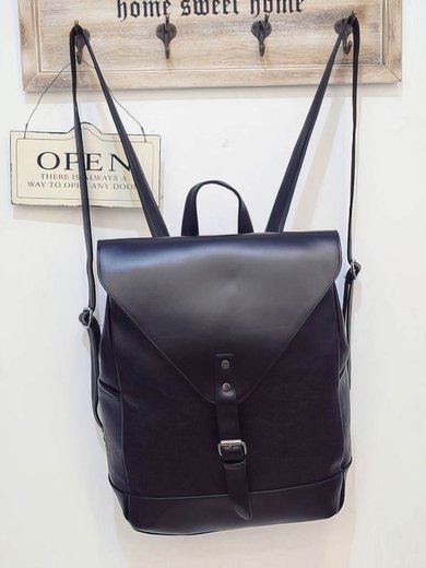 Black PU Casual & Shopping Metal Handbags #Milly03160157