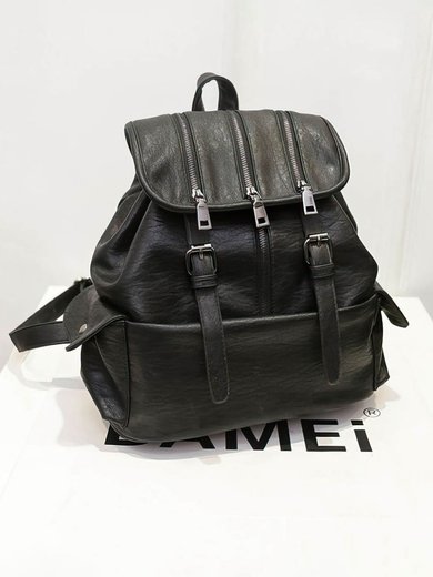 Black PU Office & Career Metal Handbags #Milly03160162