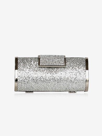Silver Sequin Wedding Crystal/ Rhinestone Handbags #Milly03160196