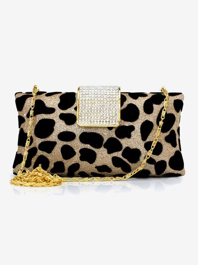 Leopard Silk Wedding Crystal/ Rhinestone Handbags #Milly03160209