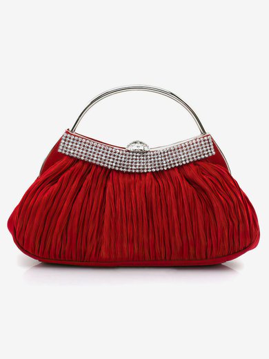 Black Silk Wedding Crystal/ Rhinestone Handbags #Milly03160222
