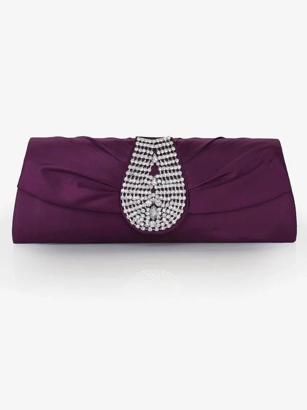 Black Silk Wedding Crystal/ Rhinestone Handbags #Milly03160231