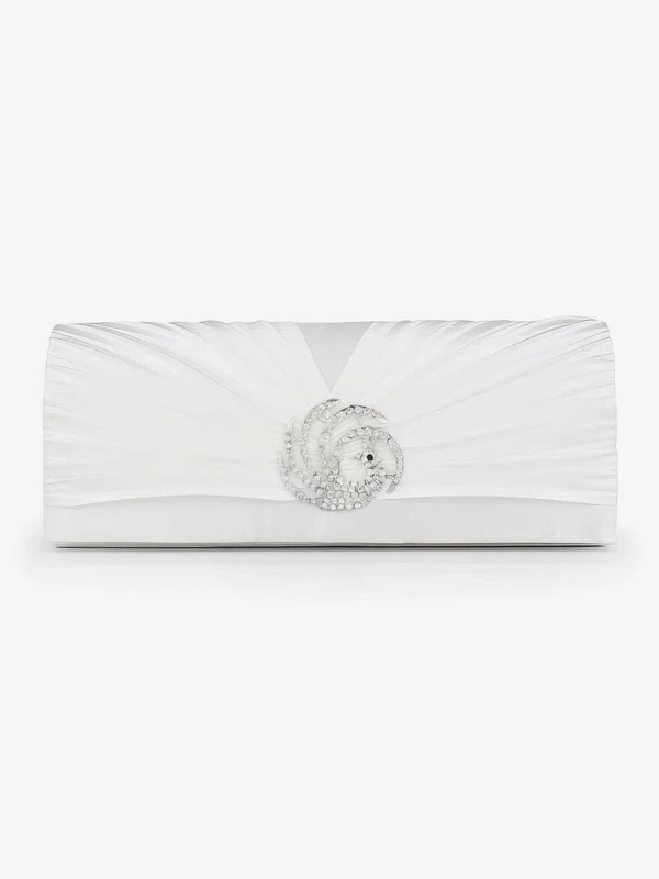 Black Silk Wedding Crystal/ Rhinestone Handbags #Milly03160233