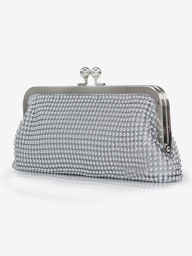 Silver Crystal/ Rhinestone Ceremony & Party Crystal/ Rhinestone Handbags #Milly03160234