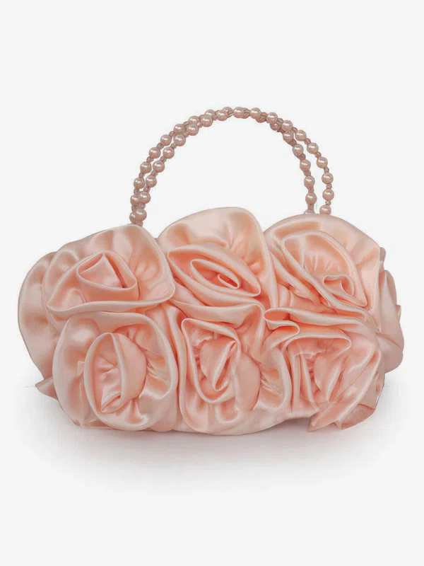 Black Silk Wedding Flower Handbags #Milly03160238
