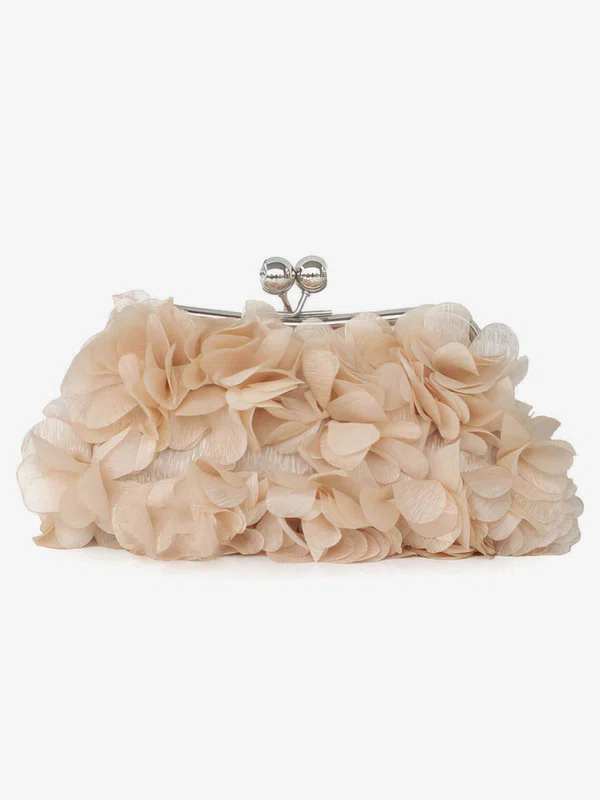 White Silk Wedding Flower Handbags #Milly03160244