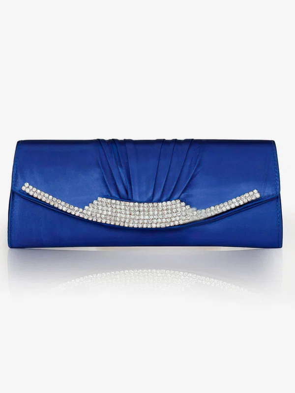 Silver Silk Ceremony & Party Crystal/ Rhinestone Handbags #Milly03160250