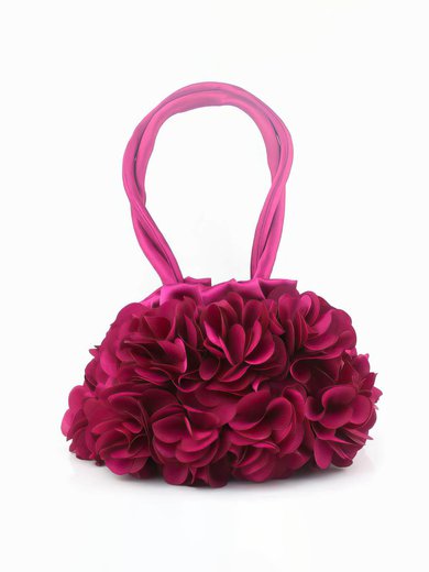 Black Silk Wedding Ruffles Handbags #Milly03160255