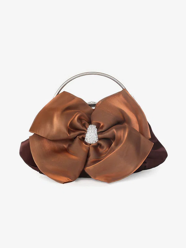 Black Silk Wedding Crystal/ Rhinestone Handbags #Milly03160273