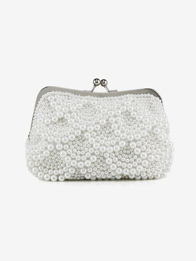 White Pearl Wedding Metal Handbags #Milly03160283