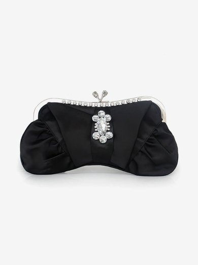 Black Silk Wedding Crystal/ Rhinestone Handbags #Milly03160287